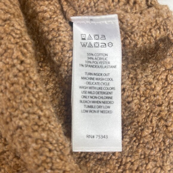 Cupcakes and Cashmere Sweater Turtleneck Womens XS Brown - Picture 6 of 6